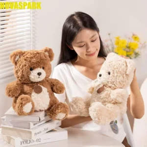 Đồ chơi thú nhồi bông gấu NOVASPARK, Đồ chơi nhồi bông mô phỏng gấu bông PP, Đồ chơi nhồi bông thoải mái sáng tạo Búp bê nhồi bông gấ
