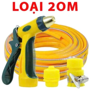 BỘ VÒI RỬA TĂNG ÁP LỰC & DÂY NHỰA PVC DẺO , VÒI TƯỚI CÂY - RỬA XE GIA ĐÌNH 6 CHẾ ĐỘ SỊT TIỆN DỤNG DÂY 5 10 15 20