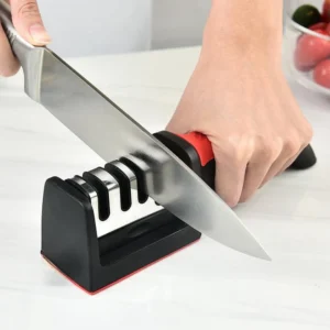 Bốn Phần Đa Năng Dao Mài Dụng Cụ Tiện Dụng Đá Mài Nhanh Dao Mài Hướng Dẫn Sử Dụng Hộ Gia Đình Nhà Bếp Dao Nhà Bếp Dễ